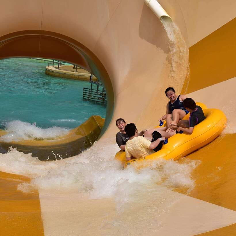 Johor: Adventure Waterpark Desaru Coast Entry Ticket - Penawar Falls keeps younger children involved