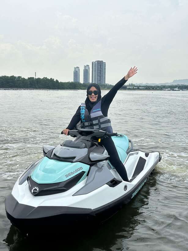 Johor Bahru : Seadoo JetSki 30mins Self Ride Tour(Single) - Following the Johor Strait toward Woodlands