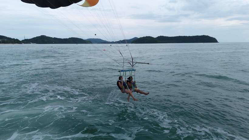 Langkawi: Jet Ski and Parasailing Tour - The eagle feeding spot and Langkawi’s rock scenery