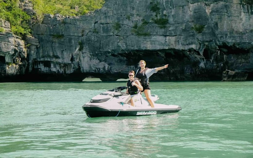 Langkawi: Jet Ski Tour UNESCO Kilim Geopark Free Video - Talam Dua Muka and the two-faced beach