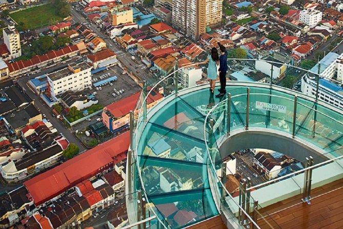 Penang Rainbow Skywalk at The Top Komtar Observation Deck Tickets - Reaching the top of Komtar