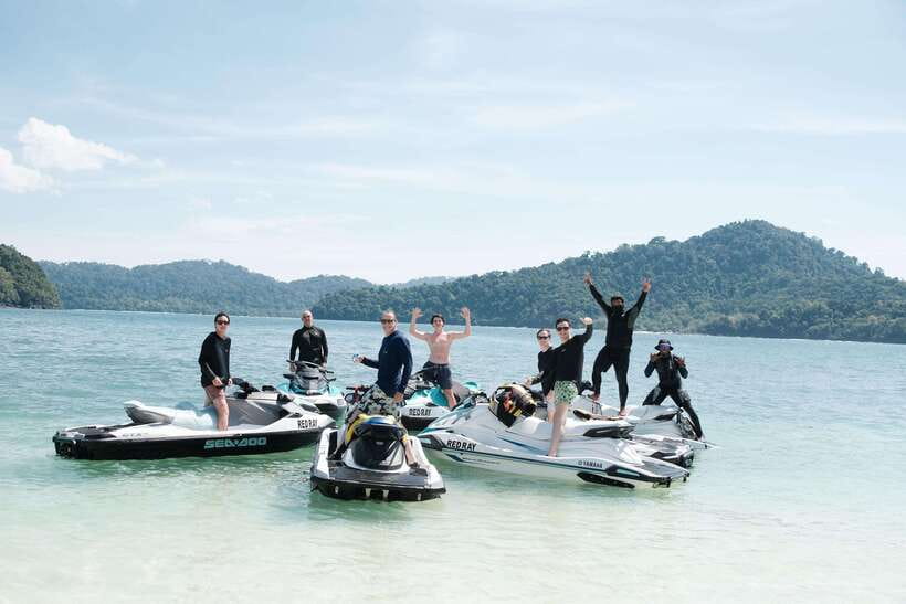 (PRIVATE) Platinum Package Jet Ski Tour Langkawi, Red Ray - Eagles at Singa Besar Island