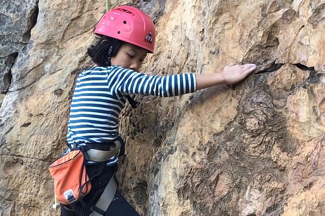 Rock Climbing guiding, top rope climbing includes full climbing gears and shoe. - What a typical 8:30 am start looks like