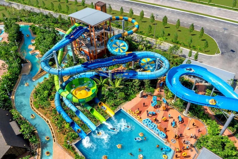 Selangor: SplashMania Waterpark at Gamuda Cove Entry Ticket - Lazy rivers and pools for a slower pace