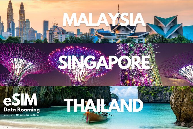 Singapore, Thailand & Malaysia eSIM: 0.5GB Daily to 30GB-30 Days - A practical data plan for a three-country trip