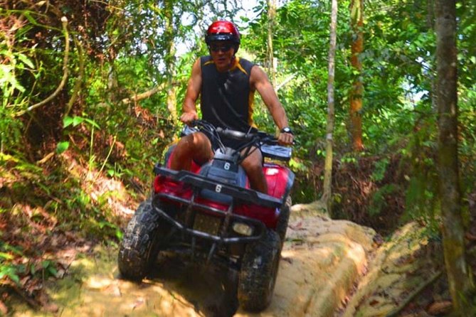Thrilling ATV Rainforest Off-Road Experience Through Jungle Trail - Ampang Recreational Forest: mud, rocks, and river beds
